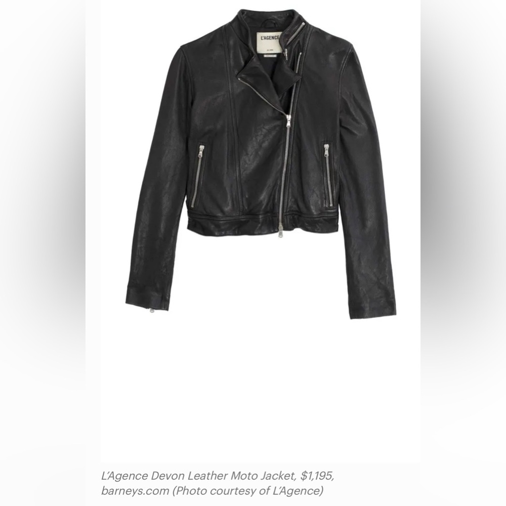 L’Agence Devon Leather Moto Jacket